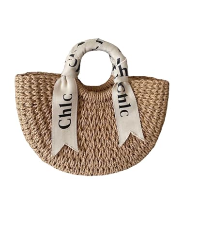 Your Cozy Boho Purses and Handbags Handmade paper rope handbag (Brown)