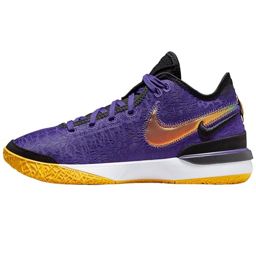 NIKE Lebron NXXT Gen Basketball Shoes (DR8784-500, Court Purple/Light Thistle Heather/University Gold) Size 12