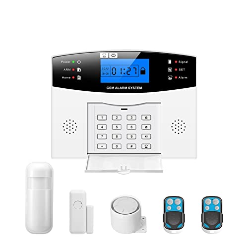 Sistema de Alarma para Casa, TUYA Smart Home GSM alarmas de seguridad for el hogar alarma de hogar inalámbrica for garaje alarmas de seguridad de casa residencial, para el hogar, apartamento(C)