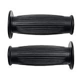 Material: Weichgummi Motorrad Griff 25mm 28mm Motor Vintage Gummi Lenker Griff Bar Griffe Enden Für Yamaha R6 RD250 RD350 RD400 RD500 TDM850 TDM900 TECH MAX TMAX Motorrad-Lenkergriffe (Color : Black)