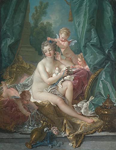 Toile La Toilette de Vénus de François Boucher 60x90cm pour décoration de salon chic