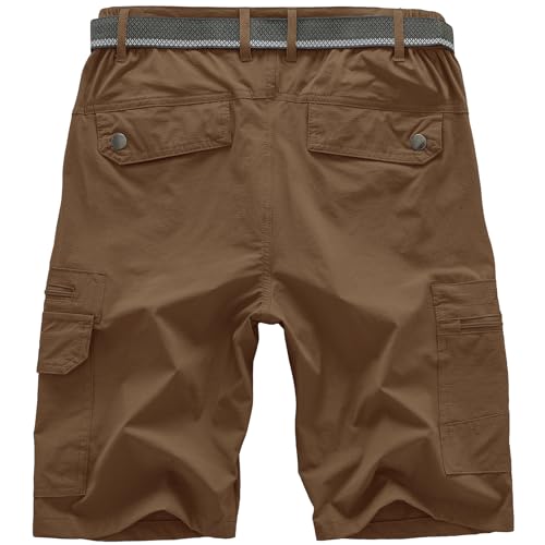 Image of Jessie Kidden Mens Cargo Shorts Expandable Waist Quick Dry Hiking Shorts