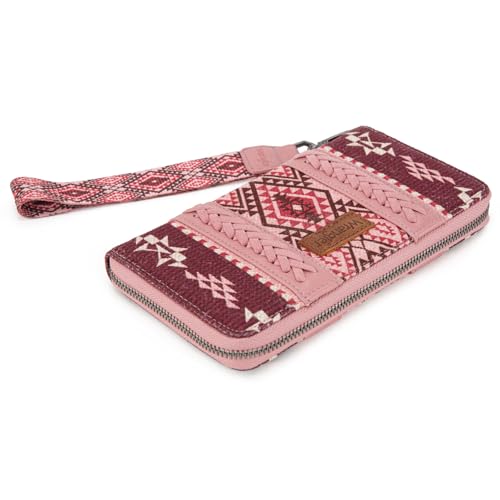 Image of X Wrangler Wristlet Western Wallet Boho Aztec Credit Card Holder for Women