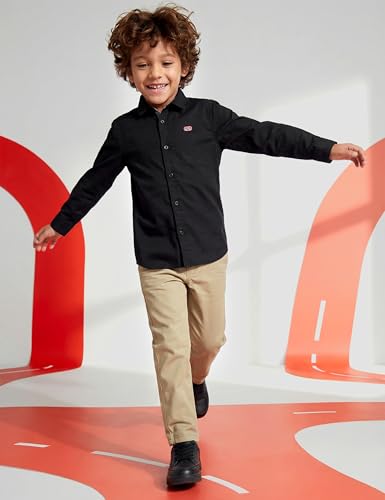 Image of Amazon Brand - Symbol Boys 100% Cotton Casual Shirt | Full Sleeves | Regular Fit | Age 2-14 Years