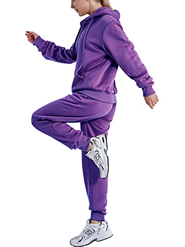 Image of TanBridge 2 Piece Outfits Women's Velour Sweatsuits Long Sleeve Zip Up Hoodie Sweatpants Tracksuits for Women