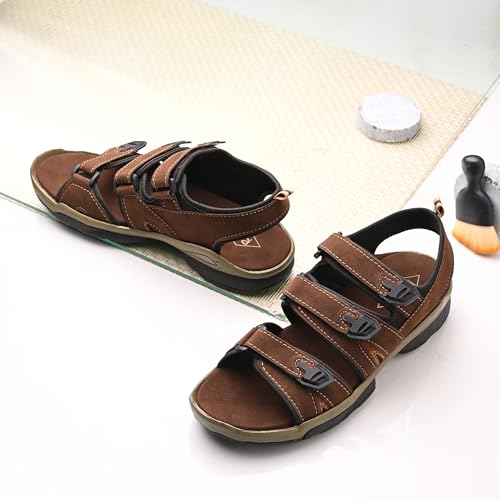 Image of Centrino Sandals for Men | Stylish Men's Casual Sandal for Office & Travel | Comfortable Sandals with Grip Insole & Quality (8142)