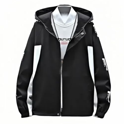 Lightweight Men's Jacket with Hood for Outdoor, Travel, Hiking, Windbreaker, Versatile, Stylish Design