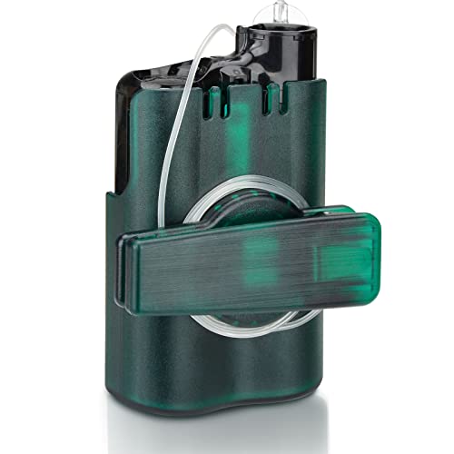 iGuerburn Insulinpumpenkoffer für Medtronic MiniMed 770G 670G 630G 640G Pumpen, Medtronic Pumpenkoffer mit 360° Schwenkbarem Gürtelclip für Diabetiker, Grün