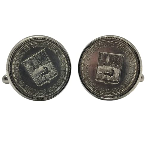 Genumis Gemelos para camisa: Genumis Venezuela - Moneda de plata 25 centavos Venezuela 1960 - Color Plateado - 16 mm