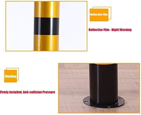 Parking Lock Parking Pile Parking Barrier Steel Folding Folding Security Bollard with Buried Base for Safe Parking Lane Roads, Safe Parking Lane Bollards (G) (a) image 4