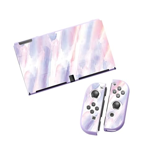 Ryo楽々生活館 Switch 有機EL 対応 保護 ケース Joy-Con カバー 分離式 3点セット スイッチ 有機ELモデル 用 保護 カバー 装着簡単 TPU製 ソフト 耐衝撃 Switch 有機EL スイッチ有機ELモデル 対応 ケース