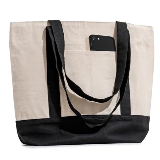 Best totes for work and travel Reusable Cotton Tote Bags Set