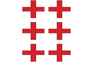 Weatherproof First Aid Kits Stickers (6 pcs) Reflective, Fade-Resistant