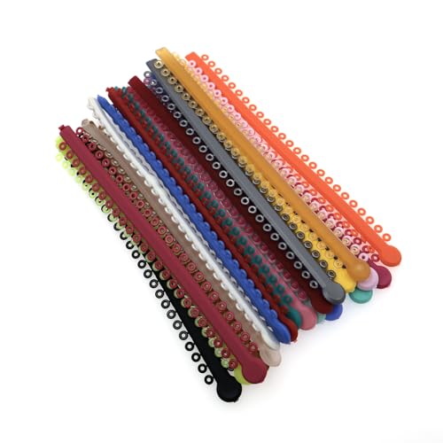 Image of 1000 Ties Orthodontics Dental Ligature Ties Elastic Mixed Color Bands for Brackets Braces Orthodontics Treatment