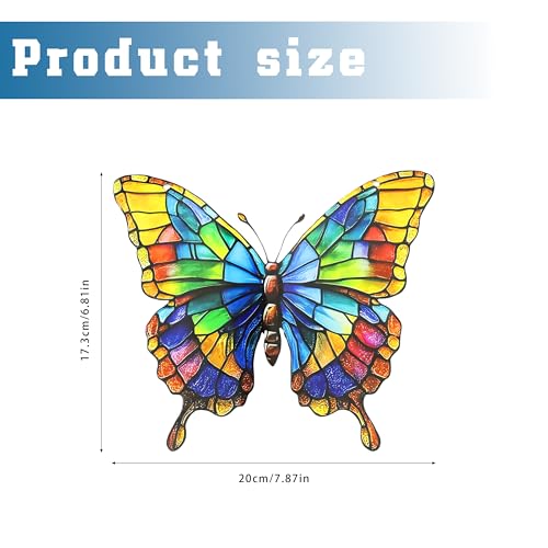 ALLY-MAGIC Sonnenfänger, Butterfly Suncatcher, Fensterdeko Hängend Modern Als Schmetterlingsförmig Acryl Dekoschild für Fenster, Balkon und Garten Suncatcher Fensterdeko Hängend Glas E24-HDBGQ