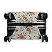 Meaudiwes Fashion Luggage Cover Washable Suitcase Protector Travel Suitcase Covers Fits 26-28 Inch Luggage Flowers Floral Baggage Covers (L)