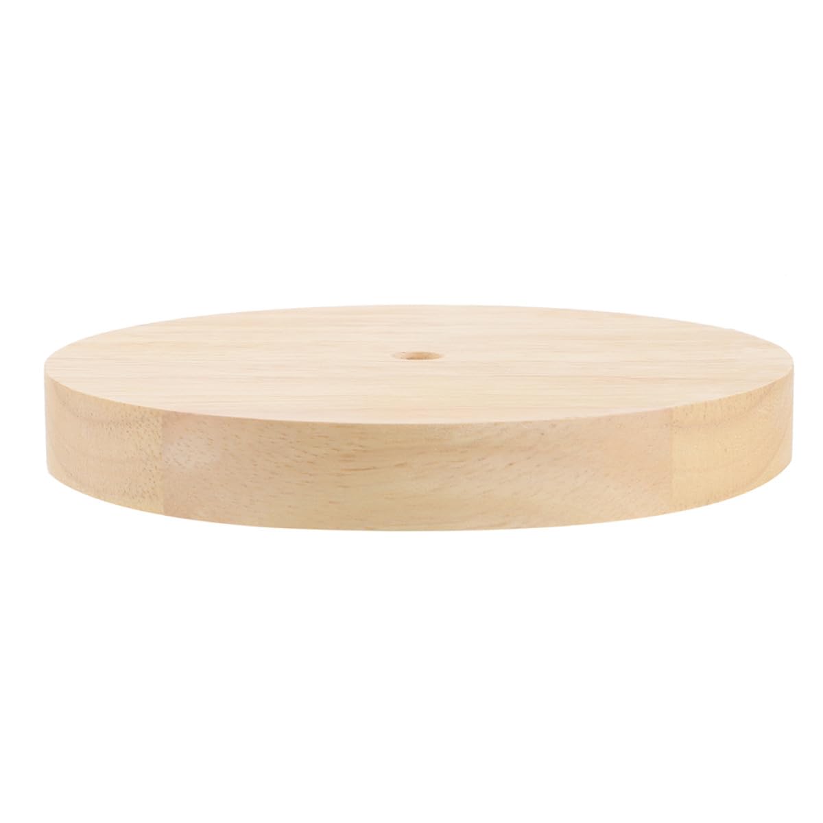 Alipis Wooden Lamp Base Stand Wire Pass-Through Holes