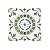 Retro Self Adhesive 12-Inch Vinyl Floor Tiles, 20 Tiles - 12" x 12", Green Medallion Pattern - Peel & Stick, DIY Flooring for Kitchen, Dining Room, Bedrooms & Bathrooms by Achim Home Decor