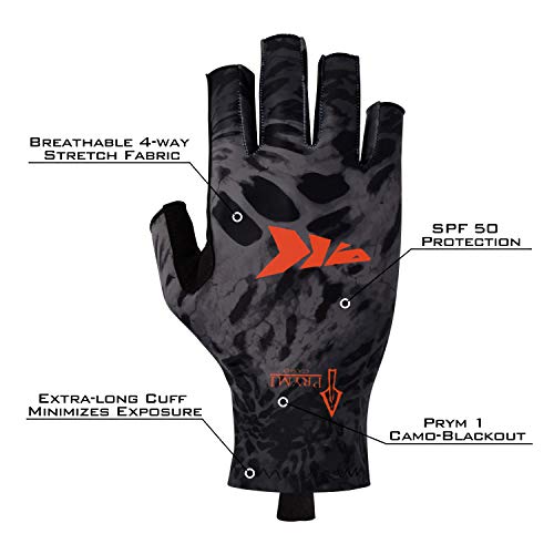 Kastking Sol Armis Sun Gloves Upf50+ Fishing Gloves Uv Protection Gloves Sun Protection Gloves Men Women For Outdoor, Kayaking, Rowing, Blackout Prym1,Small - Medium #TOP2