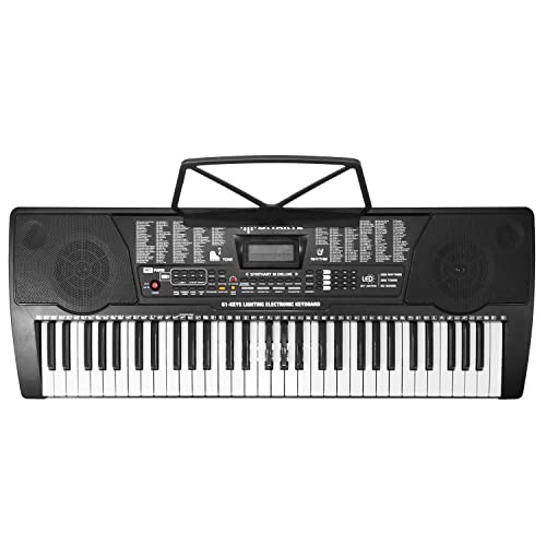 Synthétiseur arrangeur Divarte Synth’art 61 Deluxe avec haut-parleurs intégrés Piano numérique 61 Touches avec LED, 255… - Les Beatles, Paul McCartney, John Lennon, RIngo Starr, George Harrison Synthétiseur arrangeur Divarte Synth'art 61 Deluxe avec haut-parleurs intégrés Piano numérique 61 Touches avec LED, 255… – Image 4