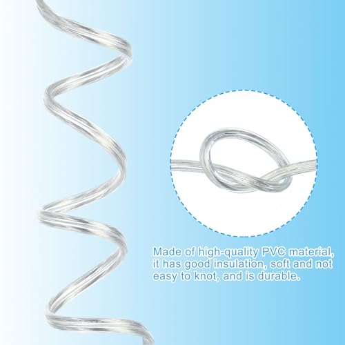 Cable cubierto 300V SPT-2 transparente de 50 pies con aislamiento de PVC 3