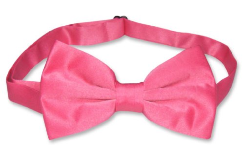 Mens SLIM FIT Dress Vest BowTie HOT PINK FUCHSIA Bow Tie Handkerchief Set3