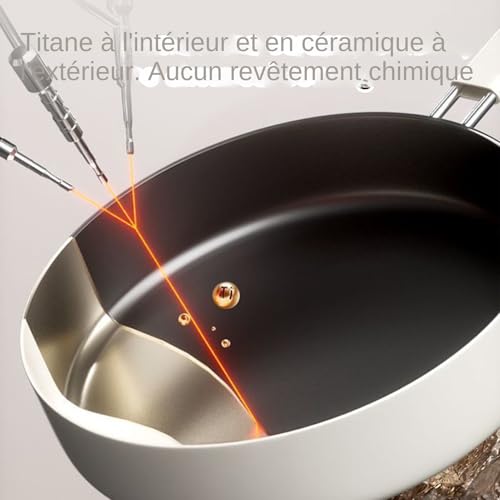 Batterie de cuisine en céramique titanium haute performance