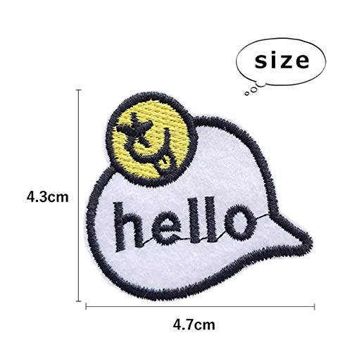 アイロンパッチ Amazon.co.jp: ワッペン 刺繍ワッペン アイロン接着 縦4.3cm×横4.7cm