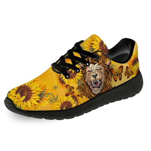 Generic Mens Womens Lion Print Tennis Shoes Comfortable Running Walking Sneakers Gifts for Boyfriend Girlfriend