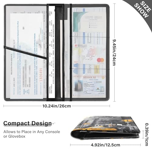 Organizador de carro cuero pvc miniatura 3