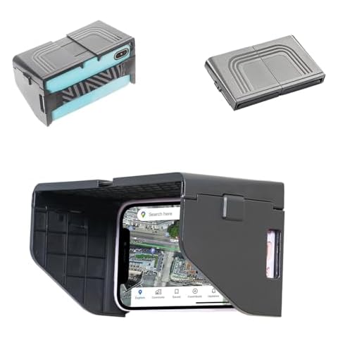 TFY Sun Shade Visor for Mobile Phones & Remote Controllers - Clear Visibility, Easy Setup Cover