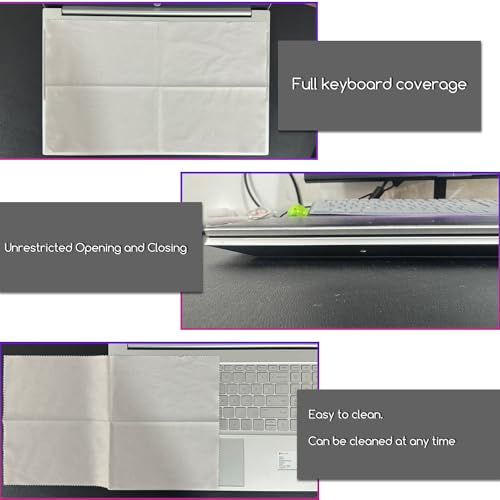 Image of KEANBOLL 2-Pack 15.6-Inch Laptop Microfiber Cleaning Cloth, Laptop Keyboard Protector, Screen Dust Cleaner, Compatible with All 15.6 inch-16 inch Laptops