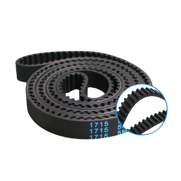 1 pieza 1470-5M-50mm Correas dentadas sincrónicas de caucho de cloropreno de par motor elevado, Longitud de la línea de paso 1470mm, 294 dientes, anchura de la correa 50mm