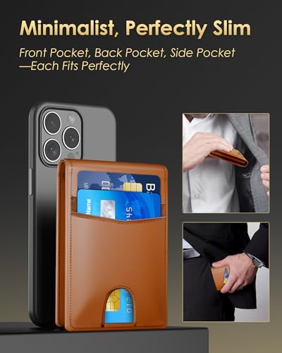 Image of QLD 2026 Wallet for Men - RFID Blocking [Functional & Practical] Bifold Slim Minimalist Credit Card Holder Pop Up Wallet Metal Case with Cash Slot, Front Pocket with ID Window, Gift Boxed
