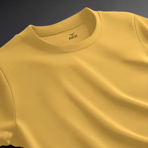 Image of Nobero 100% Cotton Oversized T Shirts for Men Stylish | Oversized Fit | Solid T Shirts for Men 180 GSM Combed Cotton | Round Neck Half Sleeve