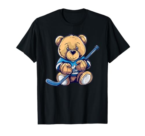 Lindo peluche de hockey sobre hielo Camiseta