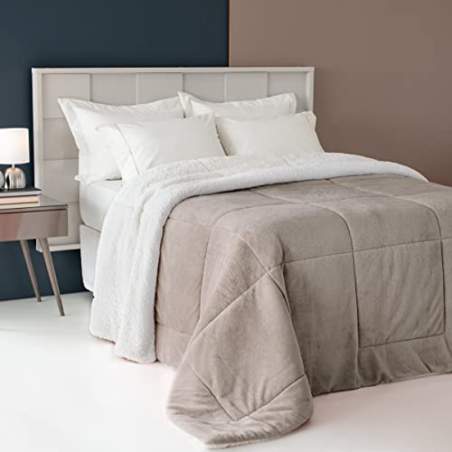 Coberdrom Edredom Casal Queen King Solteiro Sherpa com Manta Dupla Face Peludo Pele de Carneiro Mantinha Peludinho Lã Manta Fleece (Solteiro, Fend)
