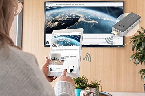 DIGITUS Bezprzewodowy system do prezentacji  do laptopa, tabletu, smartfona  plug and play  nie wymaga aplikacji/sterownika  kolor czarno-srebrny