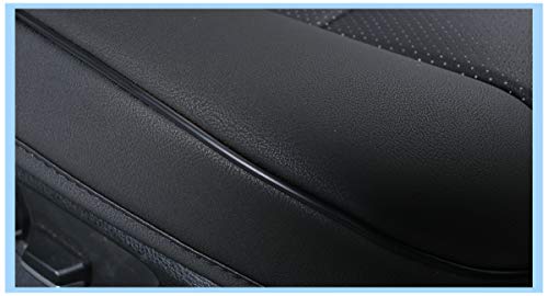 Image of 2 Piece Car Seat Protector PU Leather Car Seat Covers for Car Seat Bottoms Only without Backrest Universal Fit 90%-53 x 52 cm (Black)