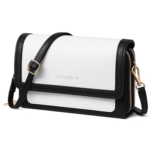 SENDEFN Small Crossbody Bags for Women Leather Cross Body Purses Designer Handbags Shoulder Bag