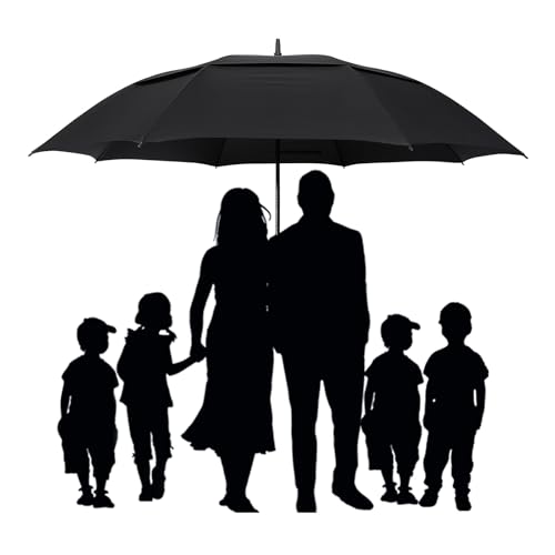 Image of G4Free 47 /54 /62 /68 Inch Automatic Open Golf Umbrella Oversize Extra Large Double Canopy Vented Windproof Waterproof Stick Umbrellas