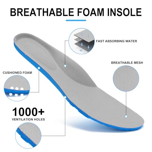 Womens Orthopedic Trainers with Arch Support Air Cushion Memory Foam Breathable Mesh Anti-Slip Running Shoes for Ladies Tennis Comfort Sneakers Grey UK 8 - Image 4