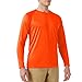 SG Edge Men’s UPF 50+ Rash Guard Swim Shirt Long Sleeve Moisture Wicking Quick Dry Lightweight Wrinkle-Resistant Fishing Running Hiking Sunset Red