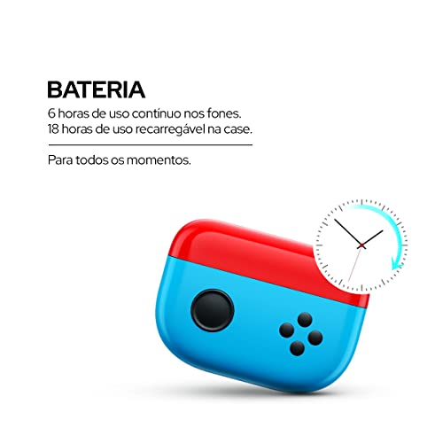 WB Fone de Ouvido Bluetooth TWS Gamer In-Ear sem fio Bits com Modo Jogo, 18 horas de bateria, som 36