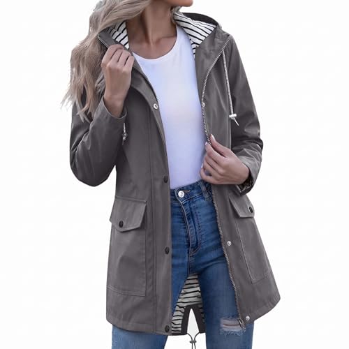 Chaquetas impermeables mujer tallas grandes para proteger del viento