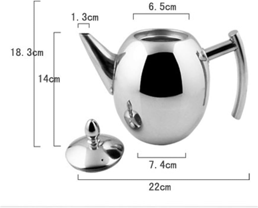 Stainless Steel Coffee Pot with Filter Restaurant Teapot Cold Water Kettle Non-Magnetic Kettle