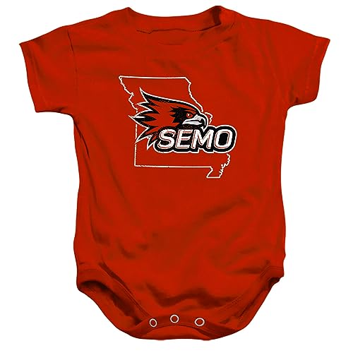 Southeast Missouri State University Official State Shape, Red, 18 Months