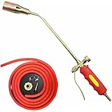 WYWY Professioneller Propangas-Unkrautbrenner mit Doppelschalter | Komplettes Set mit Schläuchen...