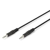 DIGITUS Câble de connexion audio ASSMANN, jack stéréo 3,5 mm, 2,50 m, noir, 1 pièce...