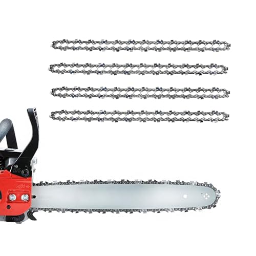 4 Pack Chainsaw Chain for 14 Inch (35cm) Bar,52 Drive Links,Low-Kickback Chains - 3/8" LP 0.043" Gauge,Replacement Saw Chains fits for DUC353,DUC355,AKE35 S,AKE35-19S